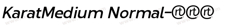 KaratMedium Normal字体转换